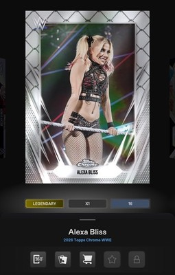 Topps WWE Slam Alexa Bliss Legendary Limited 37cc Steel Cage {DIGITAL}
