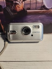 Pentax Optio W20 Waterproof Camera Digital 7 Megapixel Silver w Battery UNTESTED
