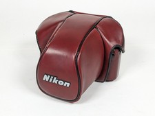 Genuine Nikon CF-22 Ever Ready Burgundy Case For Nikon F3 SLR Camera 