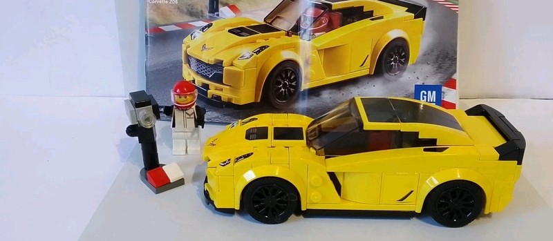 Lego 75870 Speed Champions Chevrolet Complete With Minifigure, Instructions