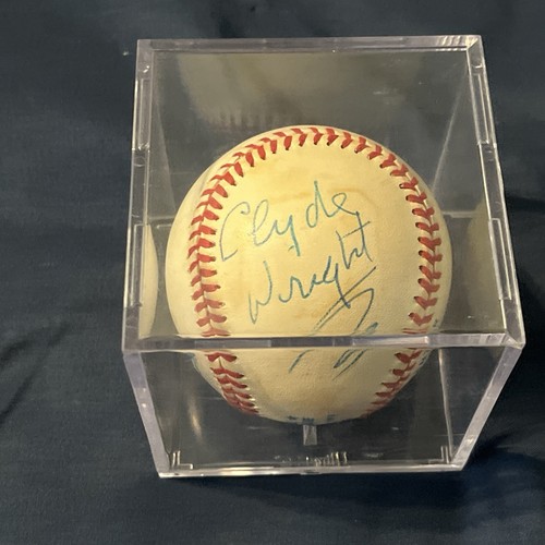 Clyde Wright *SIGNED* Official American League Ball - 70s Angels Brewers - Picture 8 of 8