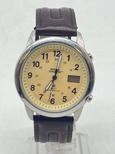 Dakota Atomic-Time Radio Controlled Quartz National Geographic Watch Black Dial