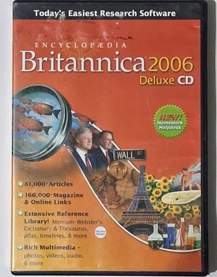 Encyclopedia Britannica 2006 Deluxe 3 CD Rom Set - Image 1 of 4