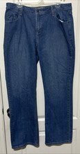Signature Levi Strauss Women's 16 Long Jeans Blue Mid Rise Bootcut Stretch L32