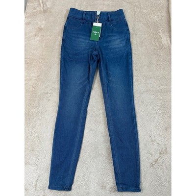 Halara Flex Denim Skinny Jeggings Womens Small Blue High Waisted Stretch NEW