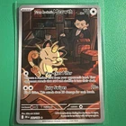 Pokémon TCG Destined Rivals Team Rockets Meowth Card 203/182 Mint Condition