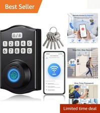 WiFi Smart Lock with Fingerprint  App Control - Keyless Entry Solution