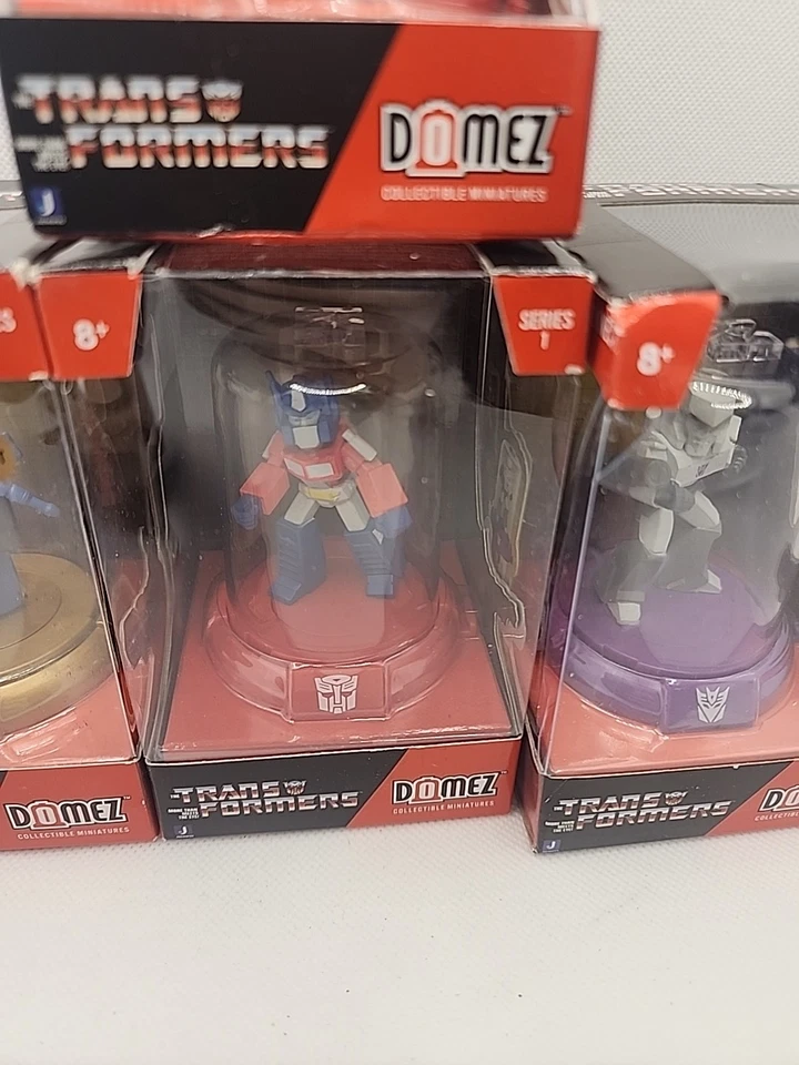 Domez Transformers Serie 1 Lote Optimus Prime Bumblebee Chase Megatron Foto 3 de 4