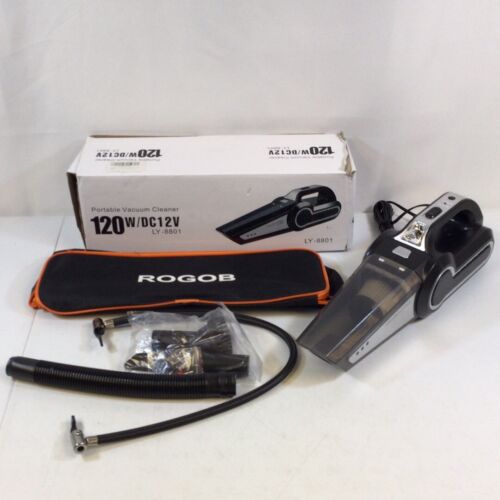 ROGOB LY-8801 Black Silver 4 in 1 Wet & Dry 120W Portable Vacuum Cleaner - Afbeelding 1 van 5