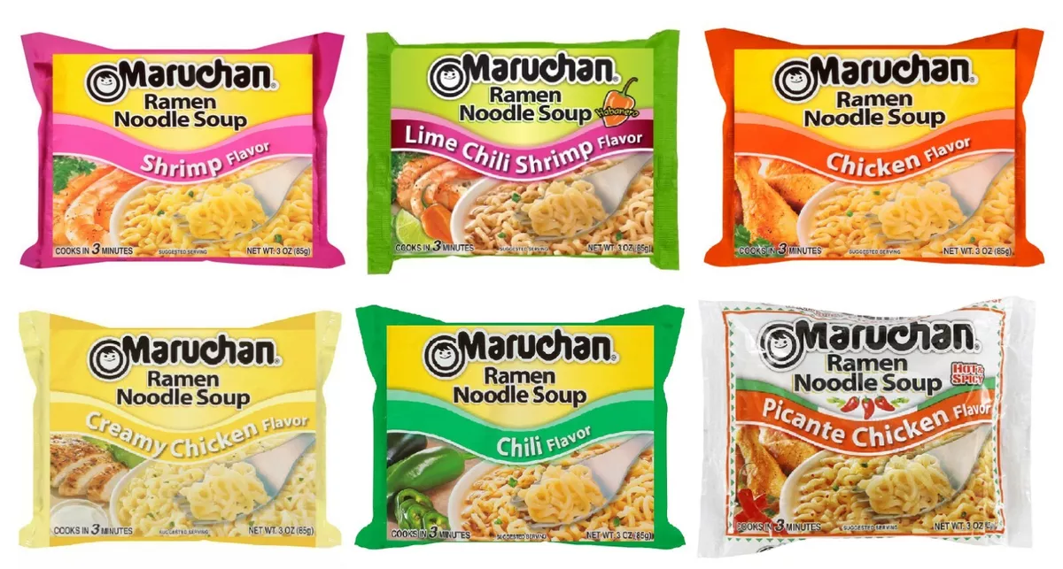 50x Bags Variety Pack Maruchan Ramen Noodle Soup 3oz ( Mix & Match Flavors!  )