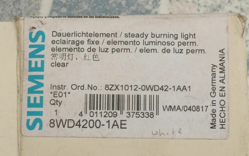 Siemens 8WD4200-1AE Lichtelement Festzündung transparent - Bild 2 von 7