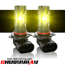 Pair LED Fog Driving Light Bulbs 4500K Yellow Kit For Toyota RAV4 2001-2005