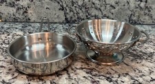 Melissa and Doug Colander and Pan kitchen toy set stainless steel strainer