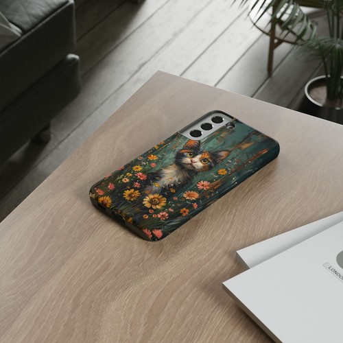 Calico Cat Pastel Floral Phone Case for iPhone, Samsung Galaxy, Pixel - 第 149/191 張圖片