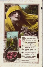 Beautiful Victorian Lady Vintage RPPC B185