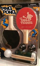 Mini Table Tennis New in Package Suction Cup Net 2 paddles 1 Ball