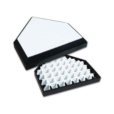 Champro Waffle Pro Style Home Plate - White - 15 inch x 15 inch x 3 inch