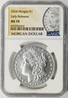 2024 $1 Morgan Silver Dollar NGC MS70 Early Releases