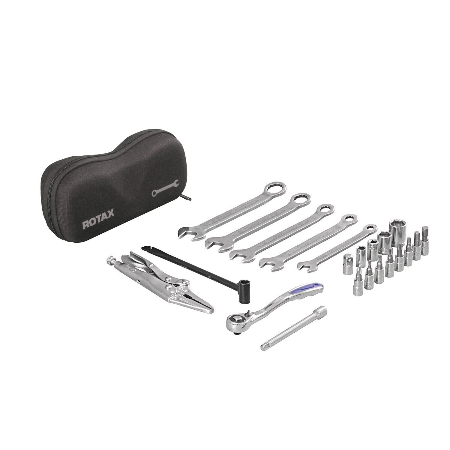Rotax Tools Ski-Doo New OEM Rotax Branded Deluxe Tool Kit with Seat Storage Box ...