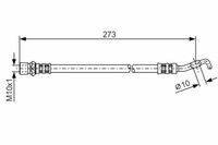 2X Bremsschlauch Hinten Bosch 1 987 476 212 FüR Toyota
