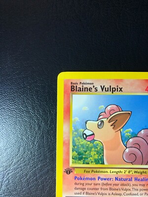 BLAINE'S VULPIX - 1st Edition Gym Heroes - 65/132 - Pokemon BLAINE'S VULPIX - 1st Edition Gym Heroes - 65/132 - Pokemon