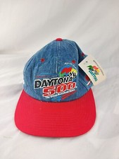 Vintage Daytona 500 SnapBack Hat cap Blue Jean NASCAR NEW With Tags