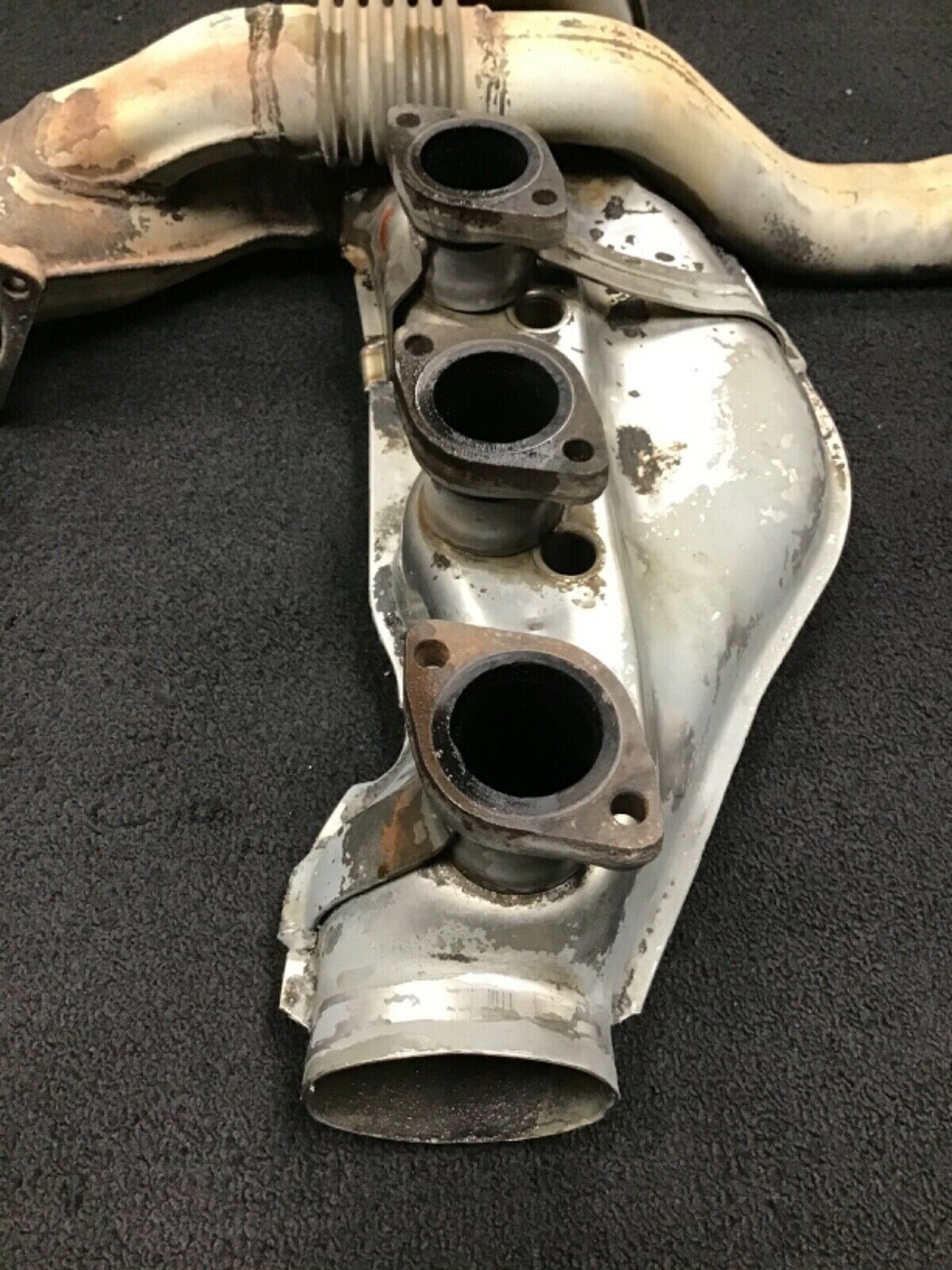 Porsche Bischoff 911 964 C2 C4 left exhaust manifold heat exchanger