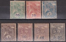 Ethiopia: 1905, New Currency issue, MM space filler set