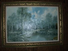 Richard Lorenz ORIGINAL OIL PAINTING WITH FRAME 43 x 32,without fram 35 x 23