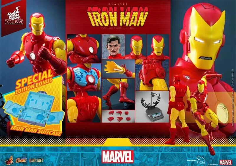 イマン　イヴ　コランダー　S・ Lセット In Stock New Hot Toys CMS014D57 MARVEL COMICS 1/6 CLASSIC IRON MAN