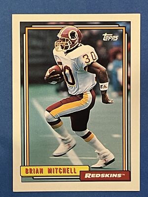 Brian Mitchell 1992 Topps Base #52 Washington Redskins