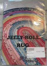 RJ Designs Jelly Roll Rug Pattern Instructions NEW Oval Area Rug 30" x 44"