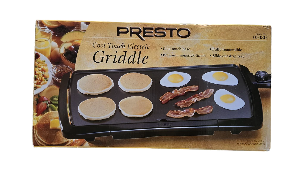 Presto 07030 Cool Touch Electric Griddle Black New!!!
