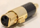 XLR 3-pin female to RCA female adapter - audiophile quality - sold individually
