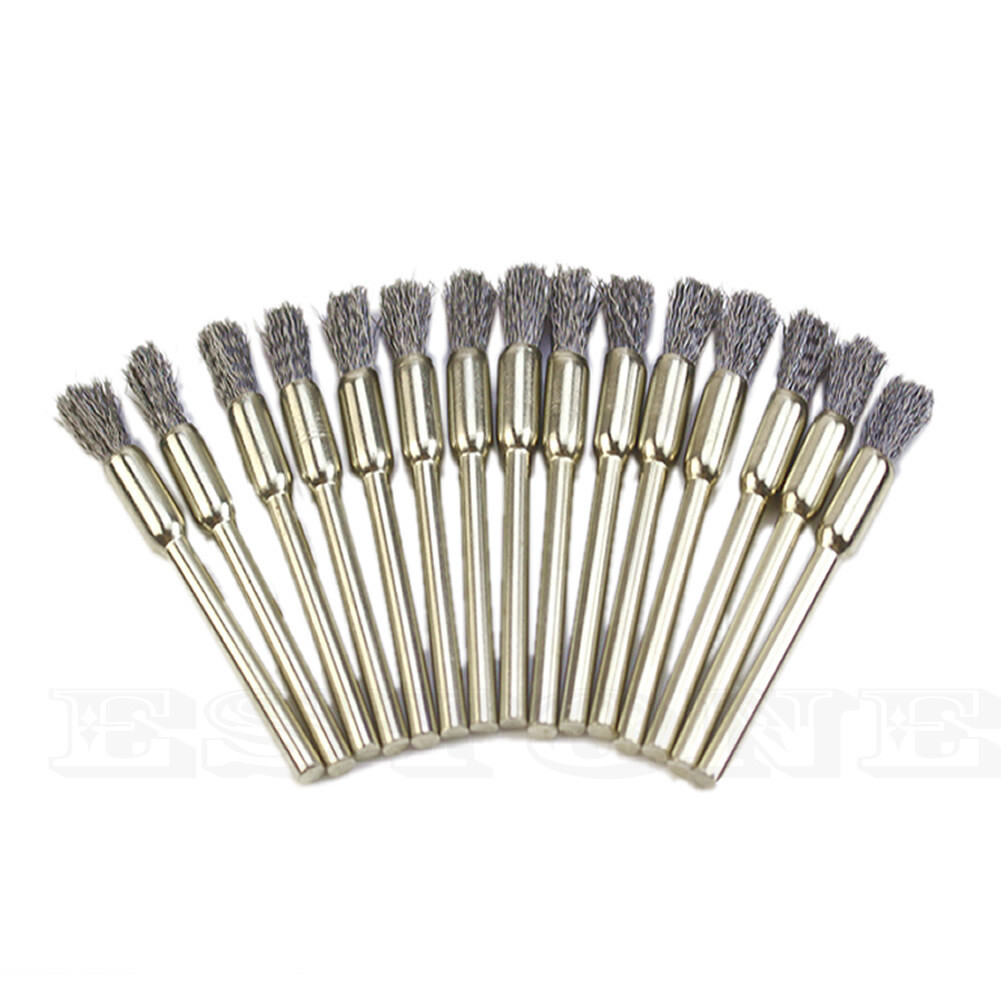 15pcs Stainless Steel Wheel Cup Wire Brush for Power Grinder Buffing
