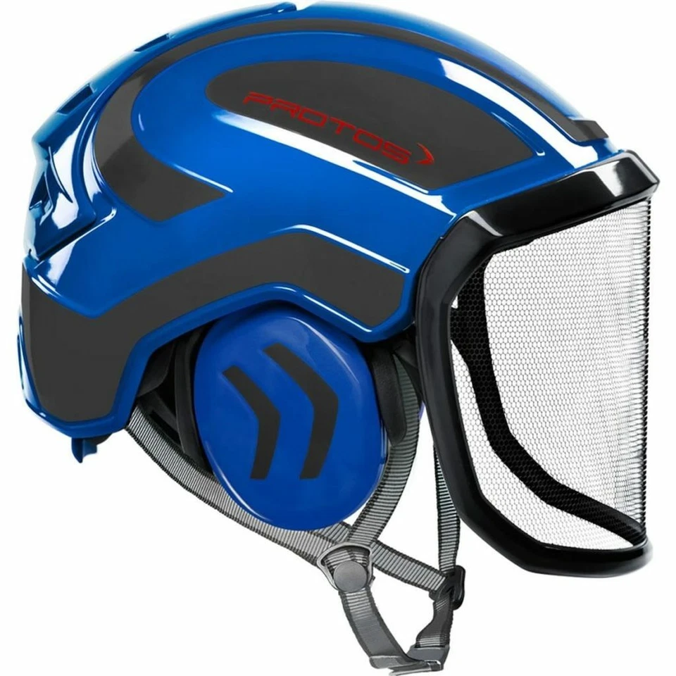 PROTOS HELMET BLUE + GRAY Pfanner Protos Integral Arborist Helmet Climbing