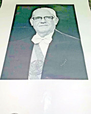 Foto del presidente Ernesto Geisel de Brasil 1975 y tubo de correo original (1974 - 1979)
