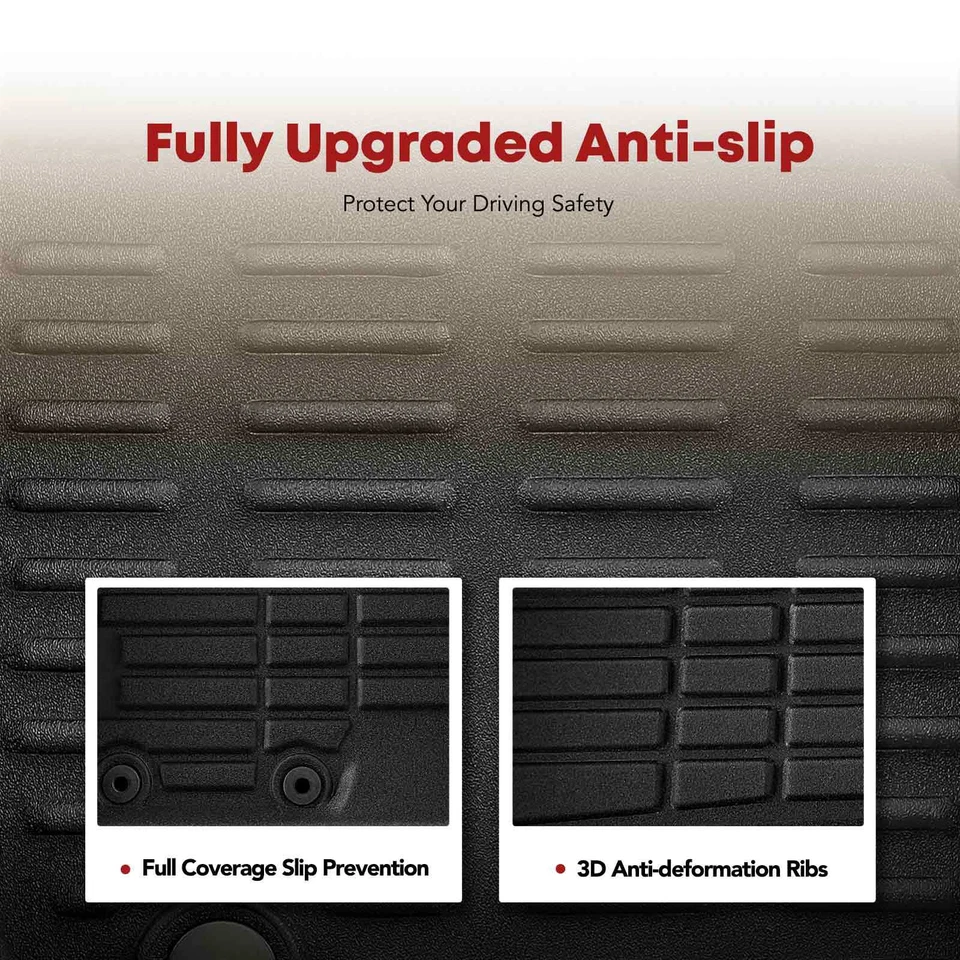 Alfombrillas negras delanteras y traseras 3 piezas para Hyundai Sonata 2011 2012 2013-2015 Foto 4 de 4