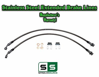 #ad Stainless Extended Length FRONT Brake Lines for LIFT FOR 04 18 Nissan Titan $95.68