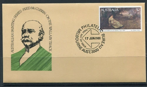 1981 $2 Australian Paintings Series McCubbin First Day Cover, Mint Condition