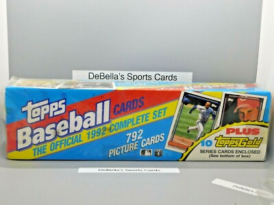 1992 Topps Baseball Sealed Factory Set 792 Card Plus 10 Extra Gold Cards
