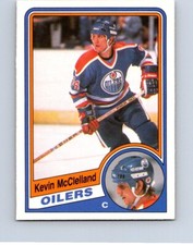 VINTAGE HOCKEY CARD O-PEE-CHEE 1984 EDMONTON OILERS KEVIN McCLELLAND  NO121