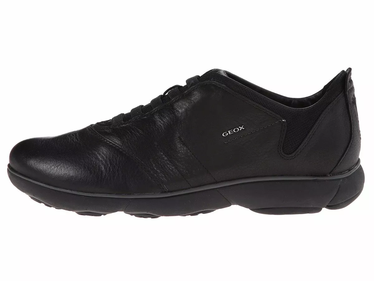 Adaptabilidad Viaje heroína Geox U Nebula B Black Leather Comfortable Breathable Slip On Walking Shoe |  eBay