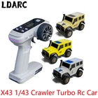 LDARC X43 RTR/BNR 1/43 Crawler Turbo RC Car 4WD Remote Control Climbing Indoor 