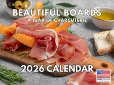 Beautiful Boards Year Of Charcuterie Calendar 2026 Monthly Wall