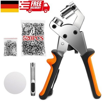 Ösenzangen Set Profi Ösenzange mit Hebeltechnik Sichere Ösenpresse 10mm mit Ösen