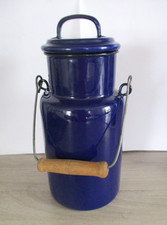 Milchkanne Emaille Blau 2 Liter ein  Sammler Stück