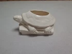 Excellent Matte White McCoy NM mini Turtle flower holder 1939/40