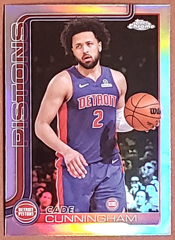 Cade Cunningham 2025-26 Topps Chrome Basketball #88 Refractor Parallel Pistons