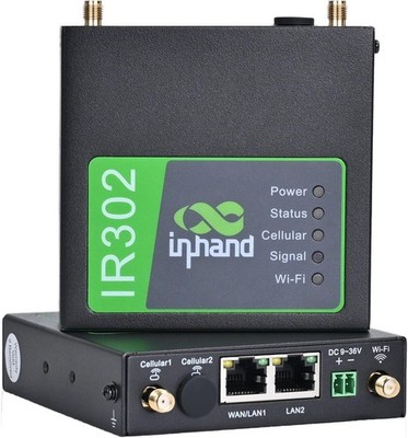 Networks IR302 Compact Industrial 4G Router, Dual SIM, LTE CAT 4, WiFi, IoT...